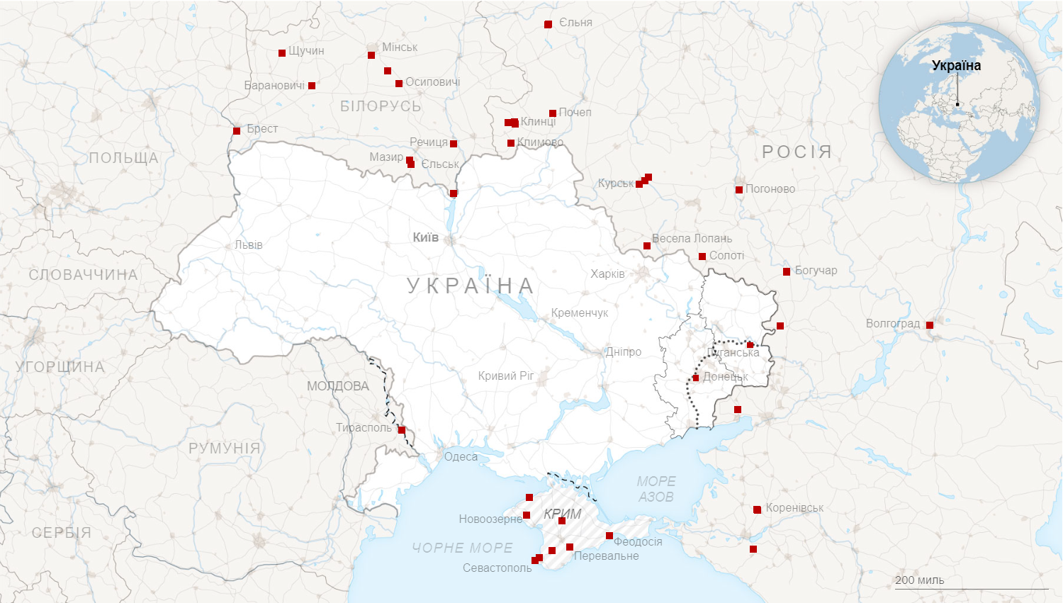 Джерело: позиції Росії від Rochan Consulting станом на 16 лютого